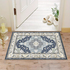 Vintage Boho Area Rug Soft Thickened Floor Mat Non Slip Machine Washable Carpet