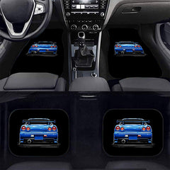 4pcs Sport Car Pattern Car Seat Cover Set