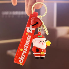 Santa Claus Bell Keychain - Christmas Pendant Gift