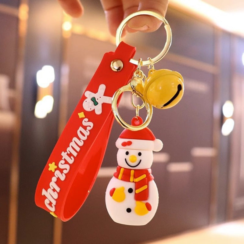 Santa Claus Bell Keychain - Christmas Pendant Gift