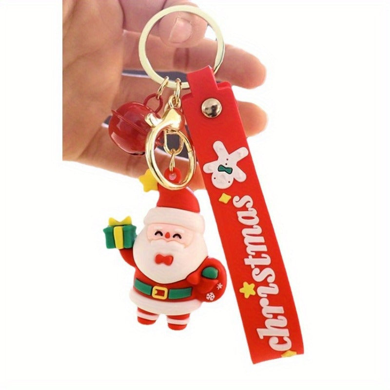 Santa Claus Bell Keychain - Christmas Pendant Gift