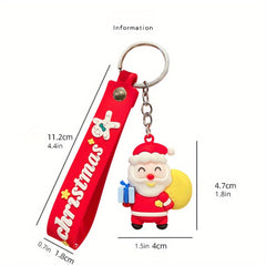 Santa Claus Bell Keychain - Christmas Pendant Gift