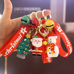 Santa Claus Bell Keychain - Christmas Pendant Gift