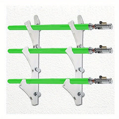 2pcs Wall Mounted Sword Racks Acrylic Display Brackets for Swords Light Saber