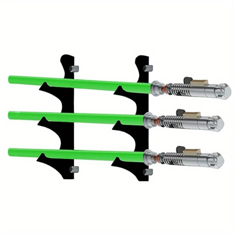 2pcs Wall Mounted Sword Racks Acrylic Display Brackets for Swords Light Saber