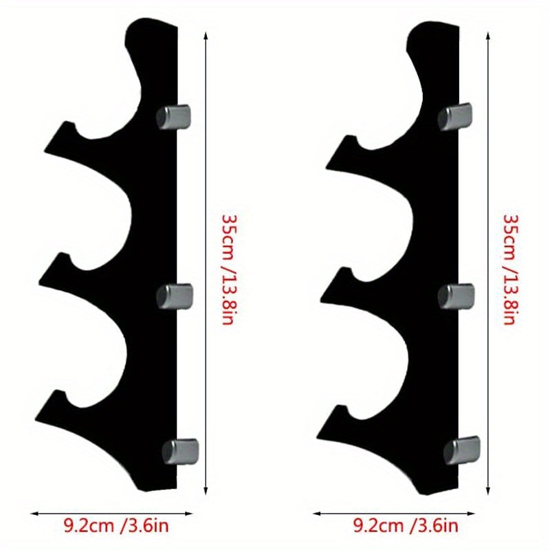 2pcs Wall Mounted Sword Racks Acrylic Display Brackets for Swords Light Saber