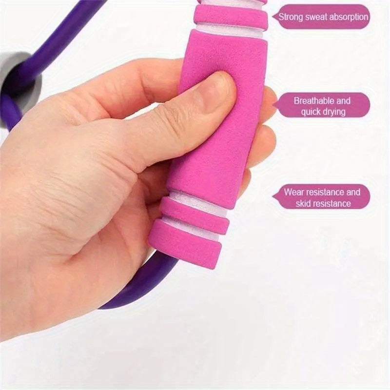 8 Shaped Yoga Resistance Bands With Pedal Puller Workout Equipment