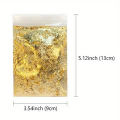 2g Golden Slivery Copper Foil Glitters for Gilding DIY