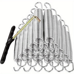 20pcs Trampoline Springs Set Heavy Duty Galvanized Steel T Hook