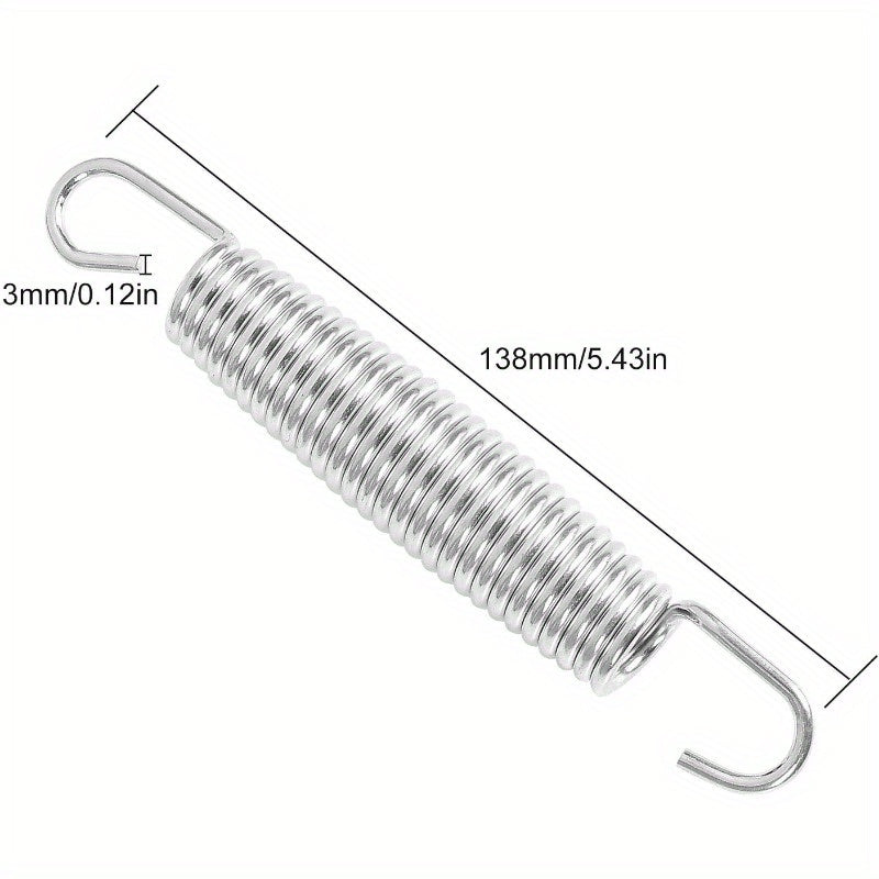 20pcs Trampoline Springs Set Heavy Duty Galvanized Steel T Hook