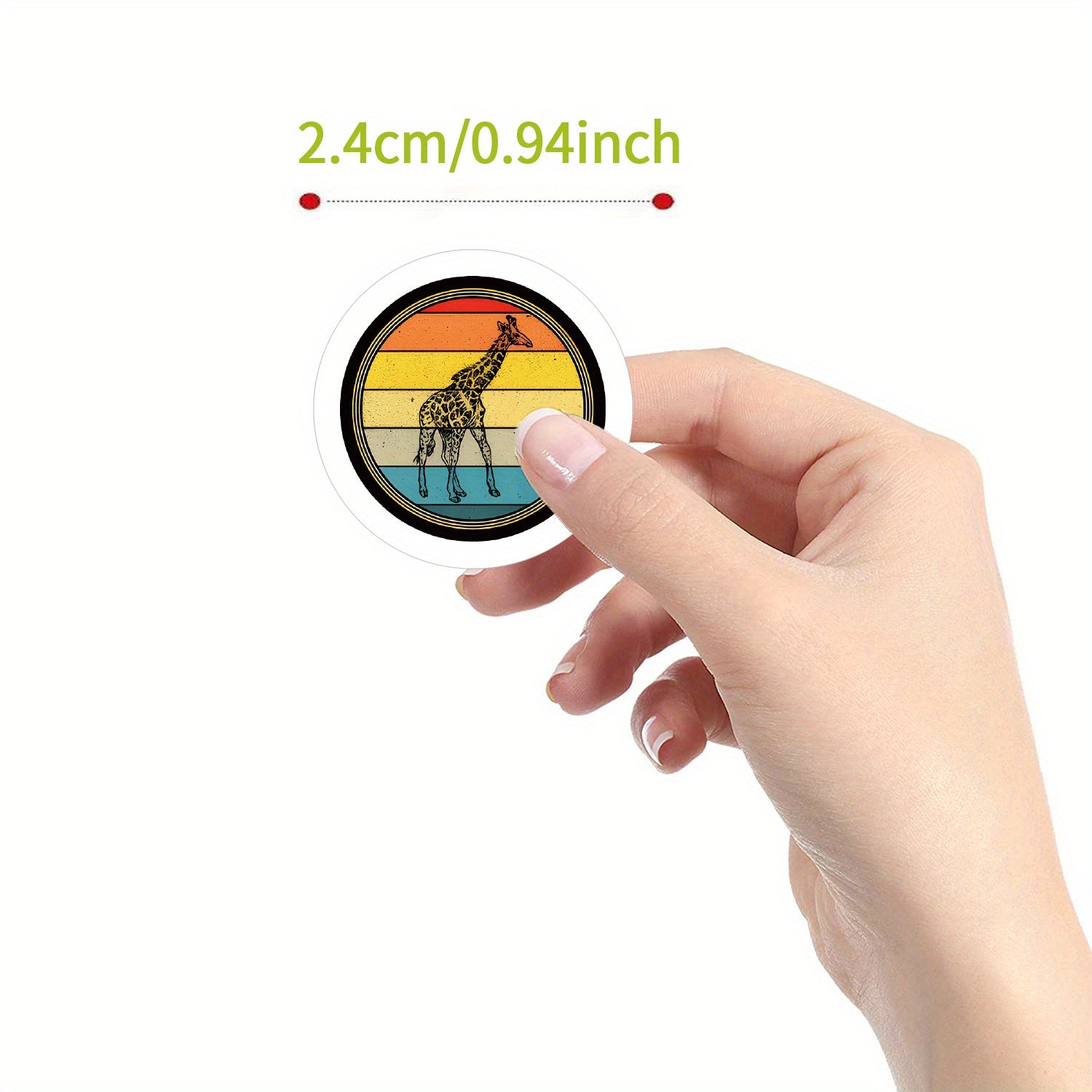 500pcs Giraffe Funny Animal Stickers for Water Bottle Laptop Phone
