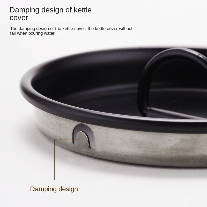Stainless Steel Camping Kettle 0 9L Portable Kettle For Outdoor Camping Picnic