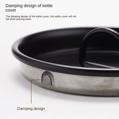 Stainless Steel Camping Kettle 0 9L Portable Kettle For Outdoor Camping Picnic