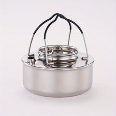 Stainless Steel Camping Kettle 0 9L Portable Kettle For Outdoor Camping Picnic