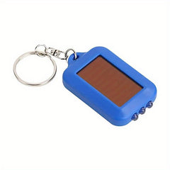 Portable Solar Rechargeable Mini Flashlight Keychain LED Strong Light