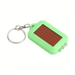 Portable Solar Rechargeable Mini Flashlight Keychain LED Strong Light