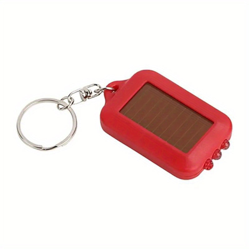 Portable Solar Rechargeable Mini Flashlight Keychain LED Strong Light