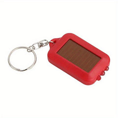 Portable Solar Rechargeable Mini Flashlight Keychain LED Strong Light