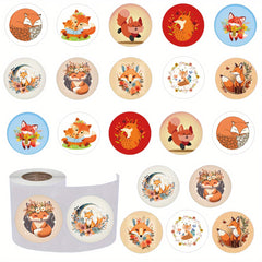 500pcs Fox Animals Stickers Water Bottle Party Decoration