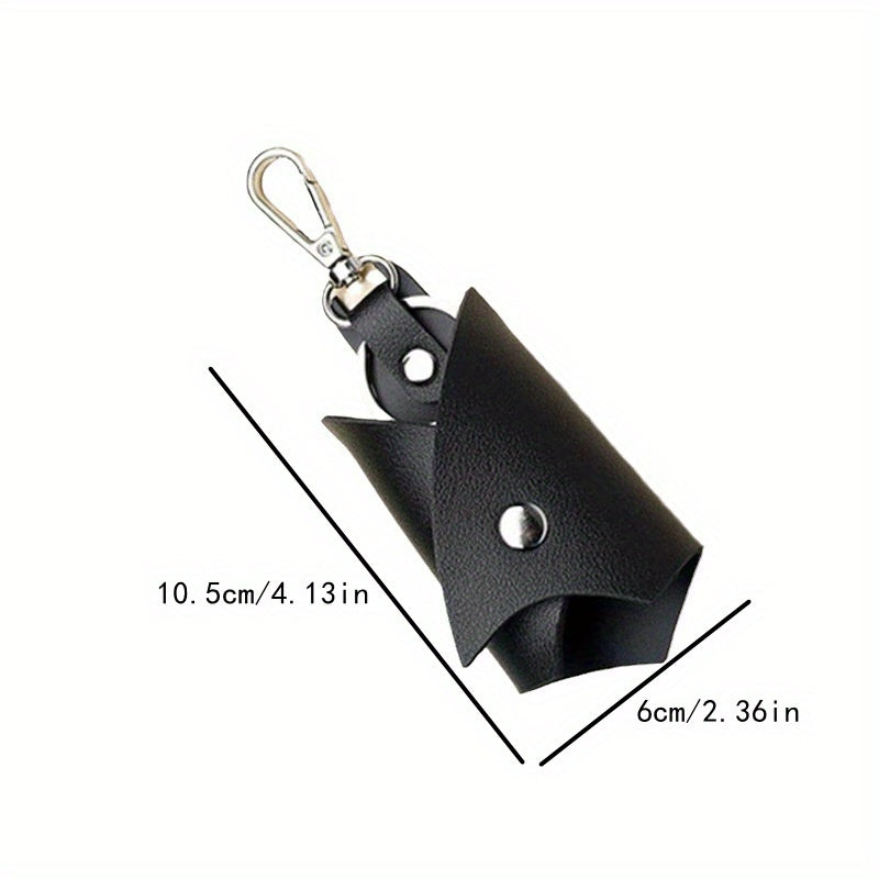 1pc Bat shaped Car Keychain PU Leather Folding Keychain Pendant