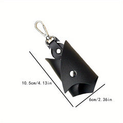 1pc Bat shaped Car Keychain PU Leather Folding Keychain Pendant