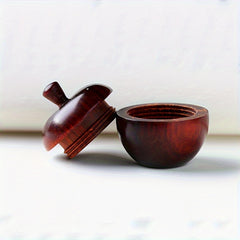 Wood Medicine Pill Box Mini Sandalwood Rescue Pill Case Tumbler