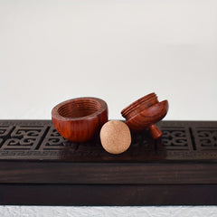 Wood Medicine Pill Box Mini Sandalwood Rescue Pill Case Tumbler