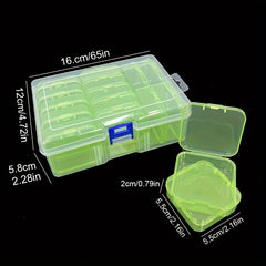 20pcs Plastic Storage Box Set for Jewelry, Earrings, Nails