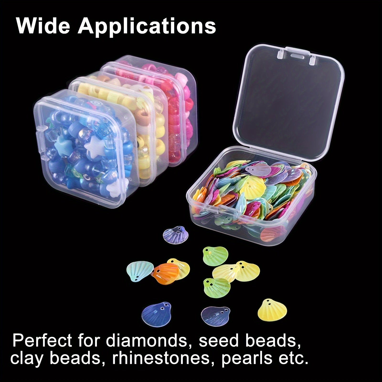 20pcs Plastic Storage Box Set for Jewelry, Earrings, Nails