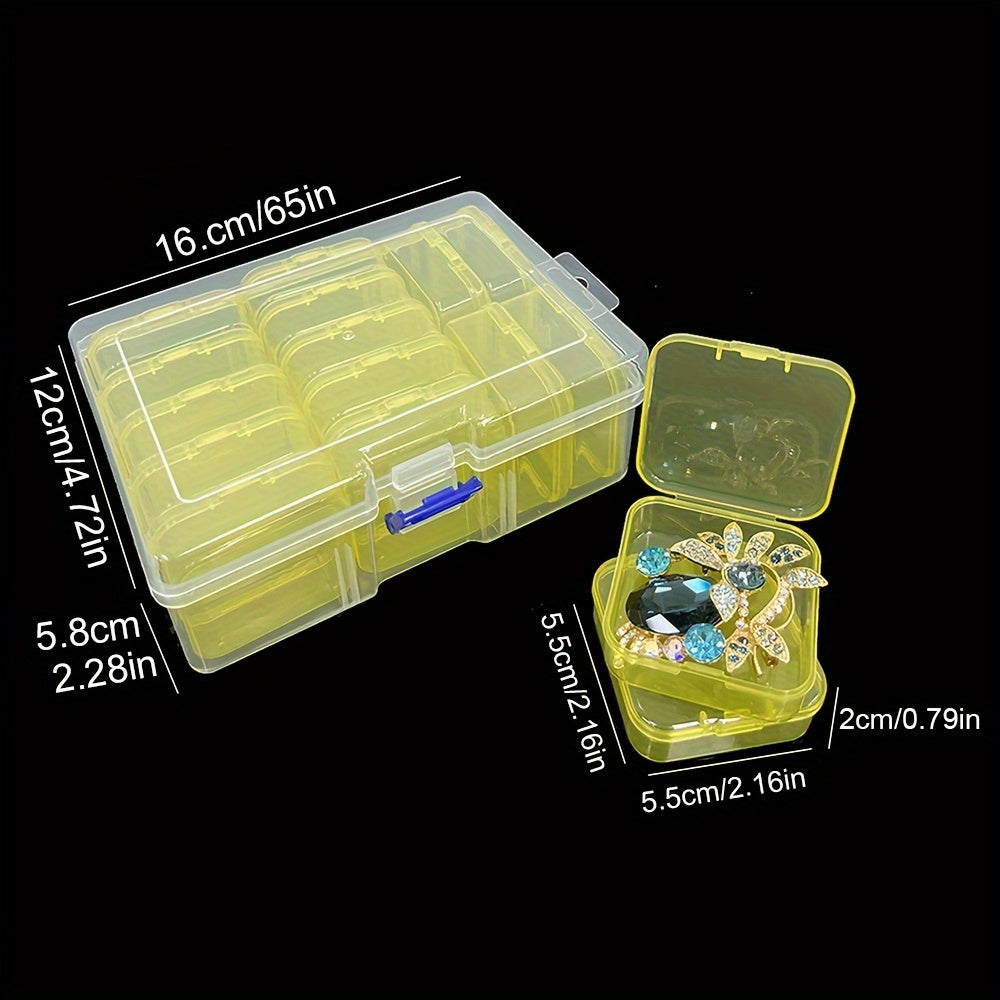 20pcs Plastic Storage Box Set for Jewelry, Earrings, Nails