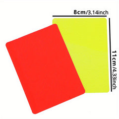6pcs Football Referee Cards Yellow/Red Cards Durable