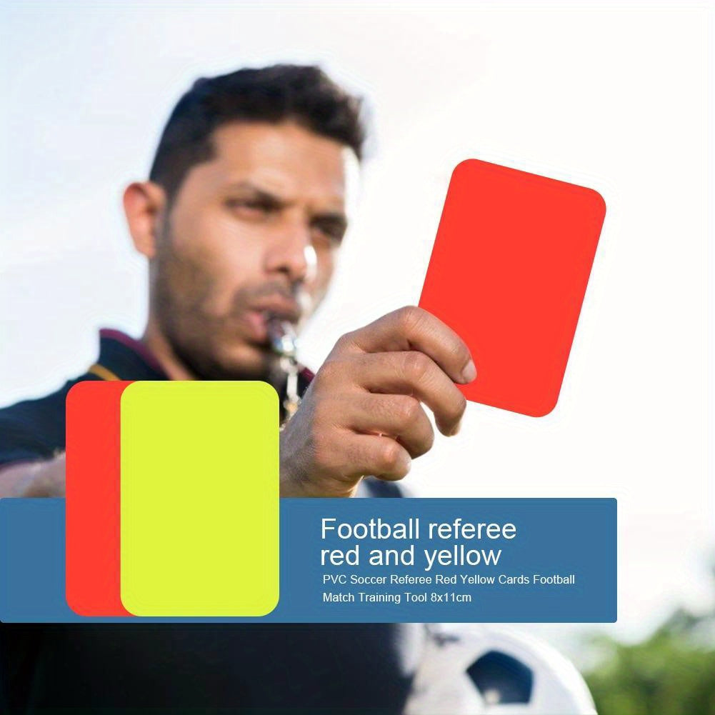 6pcs Football Referee Cards Yellow/Red Cards Durable