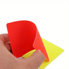 6pcs Football Referee Cards Yellow/Red Cards Durable