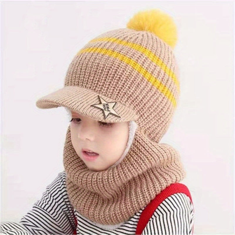 Kids Knitted Hat with Ear Protection