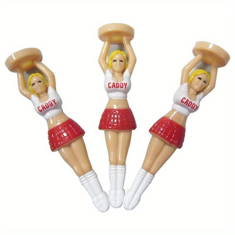 3pcs Golf Spike Women's Ball TEE Model Spike Holder Boxed Golf Supplies