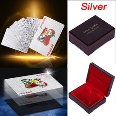Silver Plated Poker Playing Card Checkered Pattern Christmas