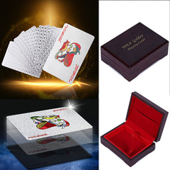 Silver Plated Poker Playing Card Checkered Pattern Christmas