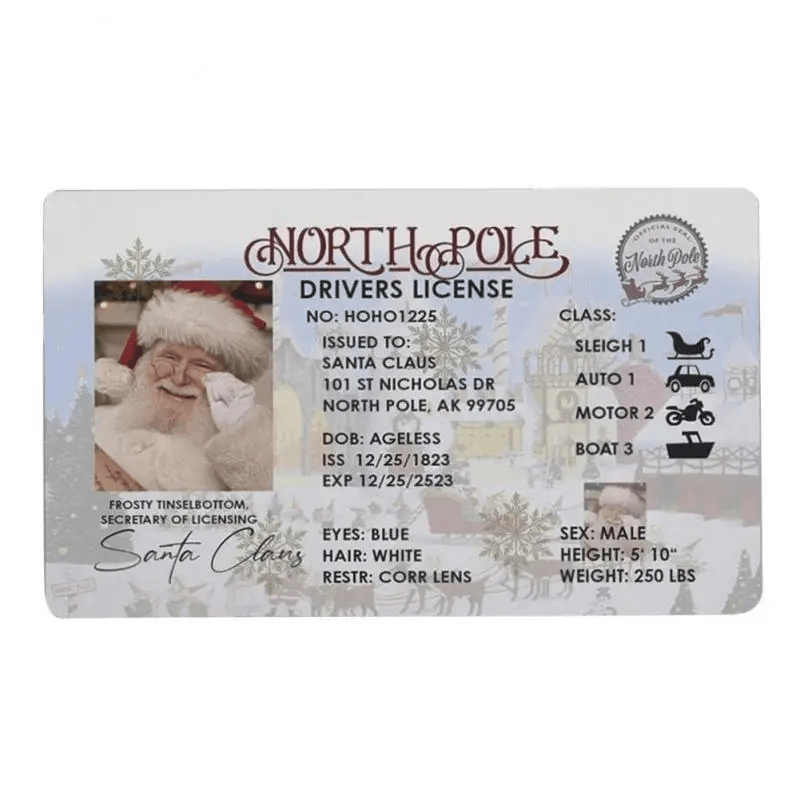 Santa Claus Virtual Sled Driving Christmas Game Props