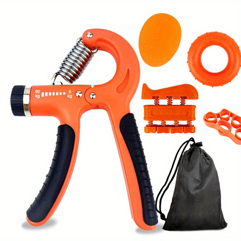 5pcs Grip Strength Trainer Set Hand Rehabilitation Silicone Finger Puller