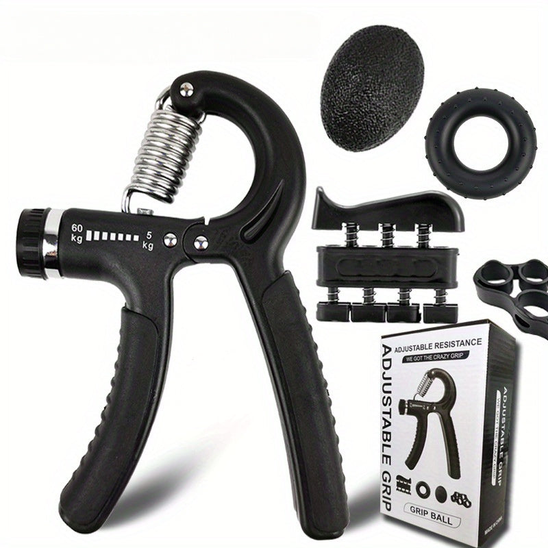 5pcs Grip Strength Trainer Set Hand Rehabilitation Silicone Finger Puller