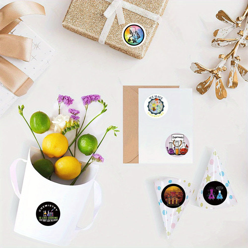 500pcs Chemistry Funny Stickers Water Bottle Skateboard Laptop Phone Decoration