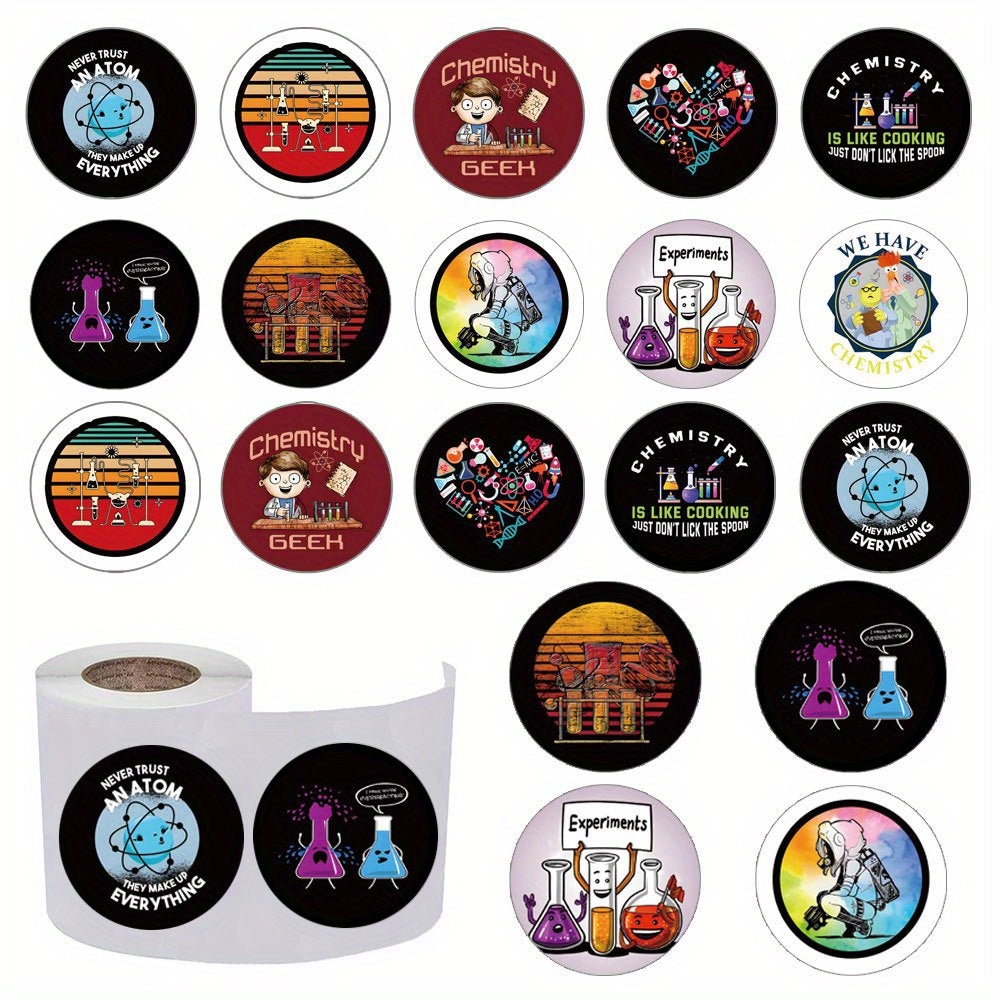 500pcs Chemistry Funny Stickers Water Bottle Skateboard Laptop Phone Decoration
