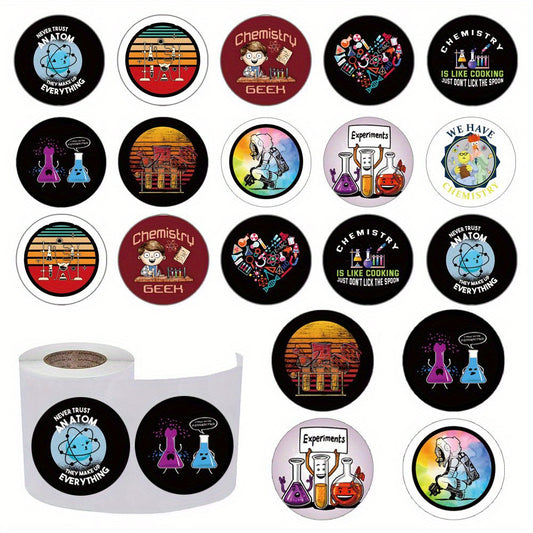 500pcs Chemistry Funny Stickers Water Bottle Skateboard Laptop Phone Decoration