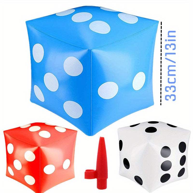 13in Oversized Dice Inflatable Dice for Parties Bars KTV Beach Toys