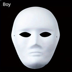 10pcs DIY Full Face Masks Paintable Paper Mask Masquerade Party Masks