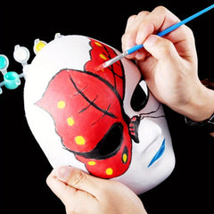 10pcs DIY Full Face Masks Paintable Paper Mask Masquerade Party Masks