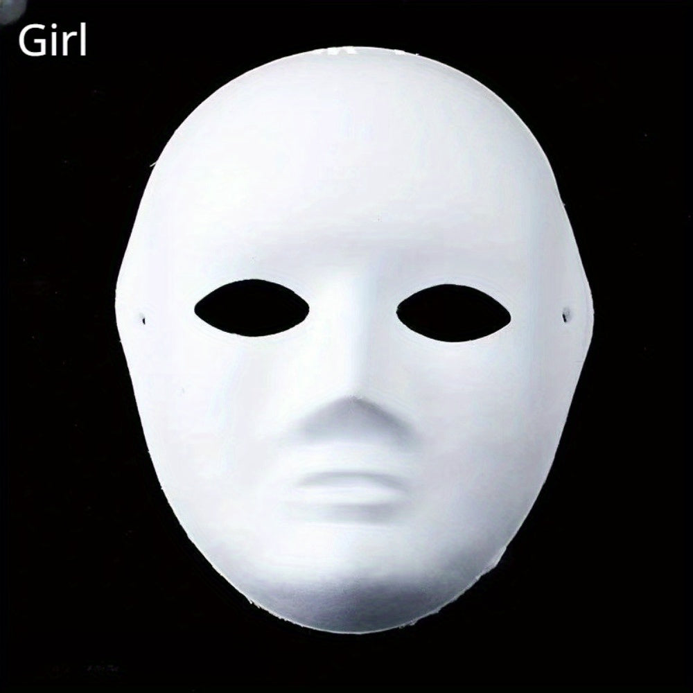 10pcs DIY Full Face Masks Paintable Paper Mask Masquerade Party Masks