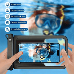Waterproof Mobile Phone Storage Bag Clear Touch Screen Phone Case For Swimming