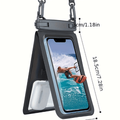 Waterproof Mobile Phone Storage Bag Clear Touch Screen Phone Case For Swimming