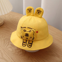 Baby Bucket Hat Thin Sunshade Spring Summer Hat With Ears Decor